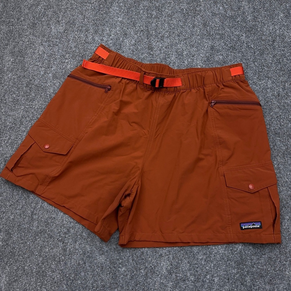 Patagonia Outdoor Everyday Shorts 4" Women's L Mangrove Red Belted Cargo EUC